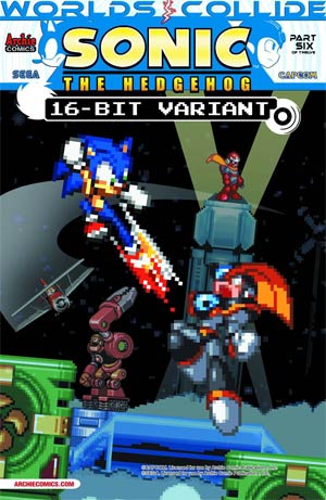 Sonic The Hedgehog Vol 2 #249 Variant Game Sprite Cover (Worlds Collide Part 6)