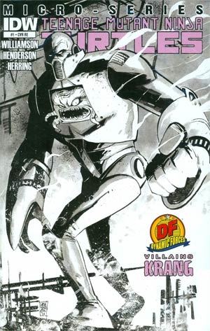 Teenage Mutant Ninja Turtles Villain Micro-Series #1 Krang DF Exclusive Variant Cover