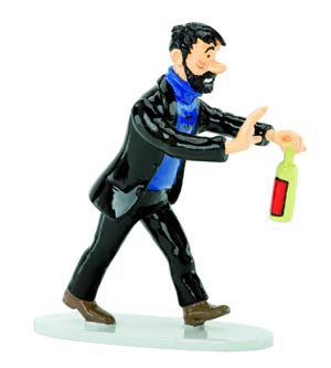 Tintin Captain Haddock With Bottle Lead Figurine