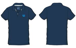 Firefly Blue Sun Navy Polo Shirt Medium