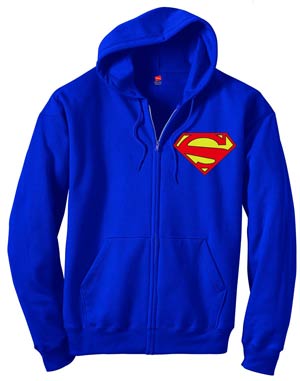 Superman 52.2 Symbol Zip-Up Hoodie Large