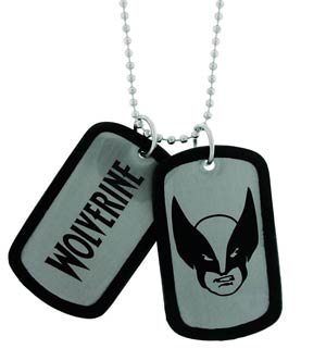 Marvel Comics Double Dog Tag Set - Wolverine Face Logo