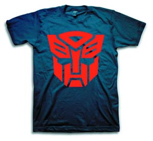 Transformers Autobot Symbol Navy Womens T-Shirt Large