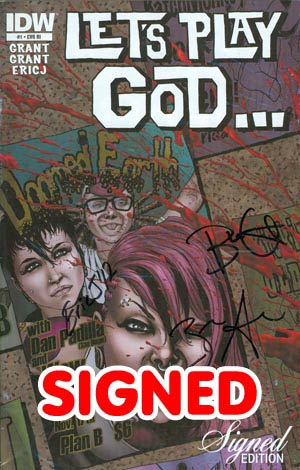 Lets Play God #1 Incentive Signed By Creative Team