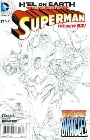 Superman Vol 4 #17 Incentive Kenneth Rocafort Sketch Cover (Hel On Earth Tie-In)