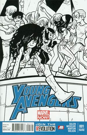 Young Avengers Vol 2 #1 Cover E 2nd Ptg Bryan Lee O Malley Sketch Variant Cover
