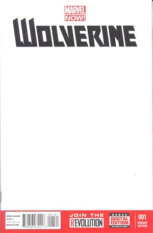 Wolverine Vol 5 #1 Cover B Variant Blank Cover