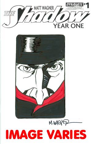 Shadow Year One #1 Cover M Incentive Matt Wagner Original Hand-Drawn Sketch Cover