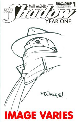 Shadow Year One #1 Cover N Incentive Wilfredo Torres Original Hand-Drawn Sketch Cover