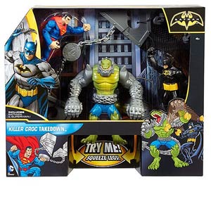 Batman Superman Killer Croc Takedown 3-Pack Action Figure