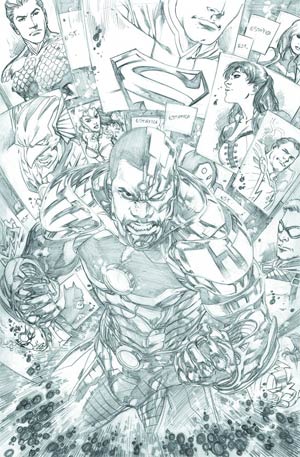 Justice League Vol 2 #18 Incentive Ivan Reis Sketch Cover