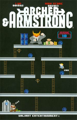 Archer & Armstrong Vol 2 #10 Cover B Variant 8-Bit Cover