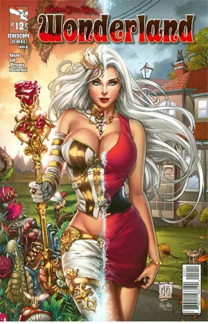 Grimm Fairy Tales Presents Wonderland Vol 2 #12 Cover A Mike Krome Red Dress