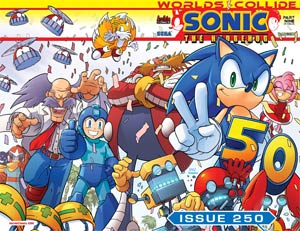 Sonic The Hedgehog Vol 2 #250 Cover A Regular Patrick Spaz Spaziante Cover (Worlds Collide Part 9)