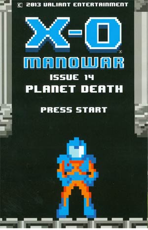X-O Manowar Vol 3 #14 Cover B Variant 8-Bit Cover