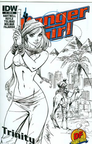 Danger Girl Trinity #1 Cover C DF Exclusive J Scott Campbell Variant Cover