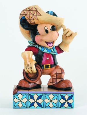 Disney Traditions Mickey Through The Years Figurine - Cowboy Roundup Mickey Mouse