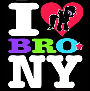 I Heart Brony Black T-Shirt Large