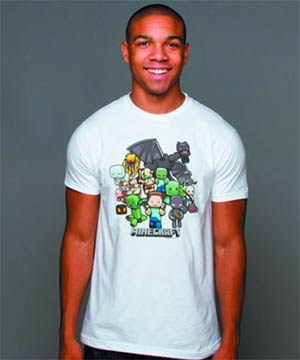 Minecraft Minecraft Party White T-Shirt Large
