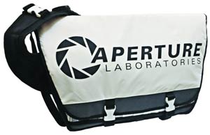 Portal 2 80s Logo Aperture Labs Messenger Bag