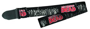 Walking Dead Poly Guitar Strap - Previews Exclusive Zombie Group Logo