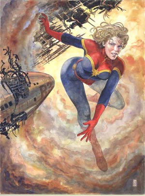 Captain Marvel By Milo Manara Poster