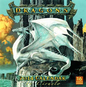 Dragons By Ciruelo 2014 16-Month Wall Calendar