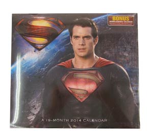 Superman Man Of Steel 2014 12x11-inch Wall Calendar