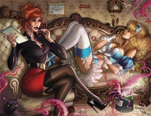 Grimm Fairy Tales Presents Madness Of Wonderland #1 Zenescope Exclusive ECCC Franchesco Wraparound Variant Cover