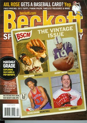 Beckett Sports Card Monthly Vol 30 #4 Apr 2013