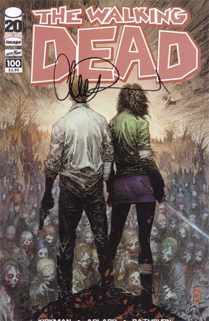Walking Dead #100 Cover P DF Marc Silvestri Cover Signed By Charlie Adlard