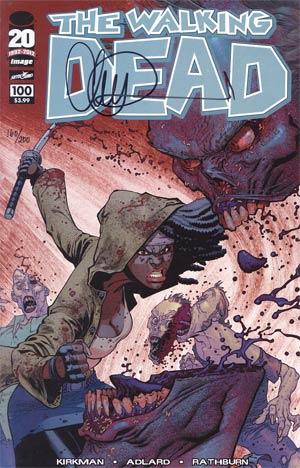 Walking Dead #100 Cover U Ryan Ottley DF Signed By Charlie Adlard