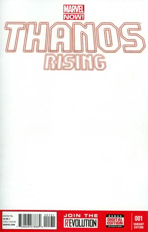 Thanos Rising #1 Cover C Variant Blank Cover