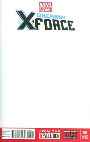 Uncanny X-Force Vol 2 #1 Cover C Variant Blank Cover