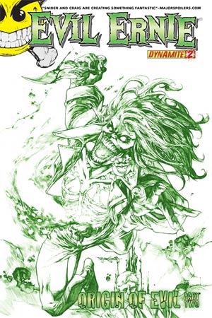 Evil Ernie Vol 3 #2 Cover H High-End Stephen Segovia Chaotic Green Ultra-Limited Cover (ONLY 10 COPIES IN EXISTENCE)