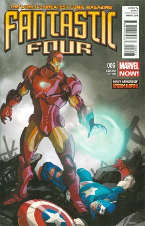 Fantastic Four Vol 4 #6 Cover B Incentive Many Armors Of Iron Man Variant Cover