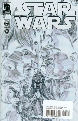 Star Wars (Dark Horse) Vol 2 #1 Cover B Incentive Alex Ross Sketch Cover
