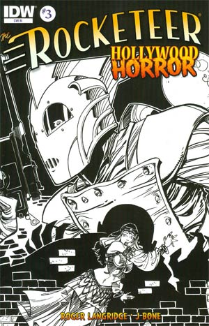 Rocketeer Hollywood Horror #3 Cover B Incentive Walter Simonson Sketch Cover