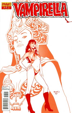 Vampirella Vol 4 #28 Incentive Paul Renaud Blood Red Cover