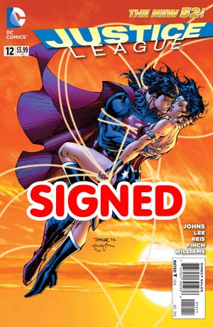 Justice League Vol 2 #12 Cover I DF Silver Signature Series Signed By Scott Williams