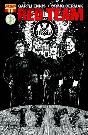 Garth Ennis Red Team #1 ECCC Howard Chaykin Black & White Exclusive Cover