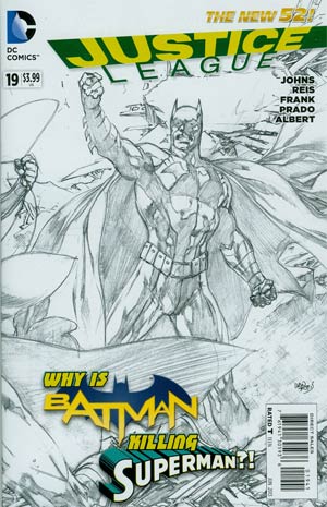 Justice League Vol 2 #19 Incentive Ivan Reis Sketch Cover