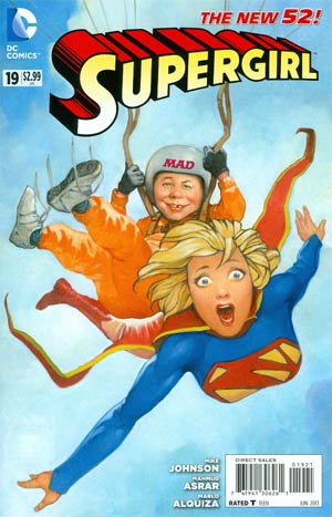 Supergirl Vol 6 #19 Incentive MAD Magazine Variant Cover