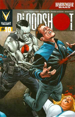 Bloodshot Vol 3 #10 Cover C Incentive Lewis Larosa Wraparound Variant Cover (Harbinger Wars Tie-In)