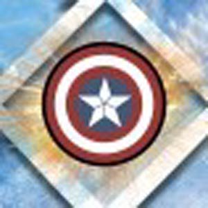 Roxo Rubber Band Charm Marvel Comics - Captain America Shield (2657)