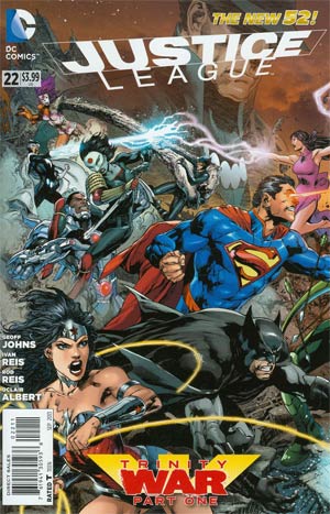 Justice League Vol 2 #22 Cover A 1st Ptg Regular Ivan Reis Cover (Trinity War Part 1)