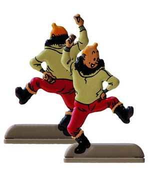 Tintin Metal Relief - Shooting Star