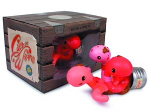 Can Of Worms Vinyl Figure Pink Version