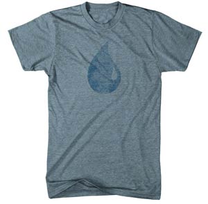 Magic The Gathering Blue Island Mana Symbol T-Shirt Large