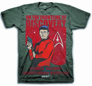 Star Trek Become A Redshirt Previews Exclusive Charcoal T-Shirt Large